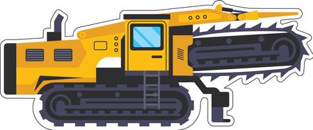 Sitemax 60 x 26.5mm Acrylic Magnet Profile Cut - Track Trencher Machine